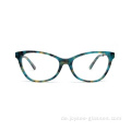 Full Rim Classic weibliche Katze Augen Acetat Brillenrahmen Brillen mit Brillen